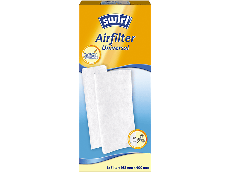 SWIRL 181605 AIR FILTER UNIVERSAL - AirClean-Filter (Weiss)