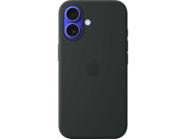 APPLE Silikon Case mit MagSafe, Backcover, Apple, iPhone 16, Black
