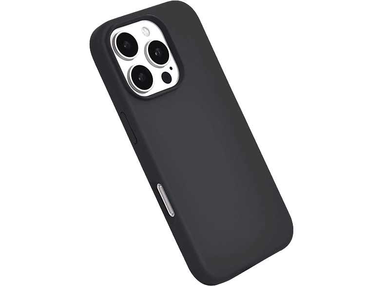 ISY ISC 2349 Silicone Case, Backcover, Apple, iPhone 16 Pro Max, Schwarz