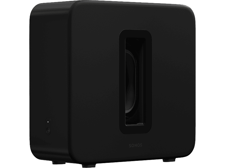 SONOS Sub 4 WLAN-Subwoofer (2 Force-Cancelling-Tieftöner, Mattschwarz