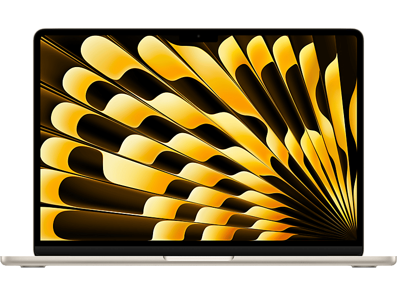 APPLE MacBook Air (2025) M4, Notebook, mit 13.6 Display, Apple M-Series M4 Prozessor, 24 GB RAM, 512 SSD, GPU, Starlight, macOS
