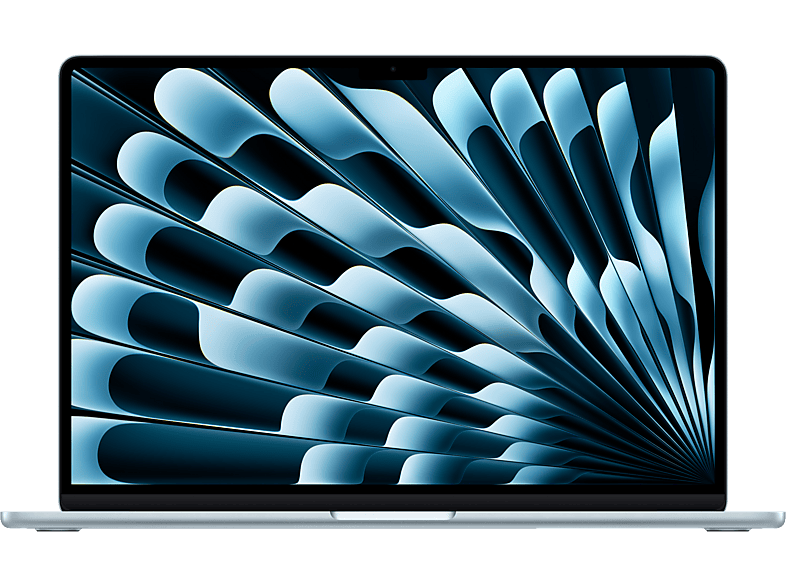 APPLE MacBook Air (2025) M4, Notebook, mit 15.3 Display, Apple M-Series M4 Prozessor, 16 GB RAM, 256 SSD, GPU, Sky Blue, macOS