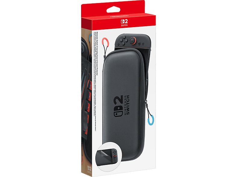 NINTENDO Switch 2 Tasche & -Schutzfolie, Schwarz/Transparent