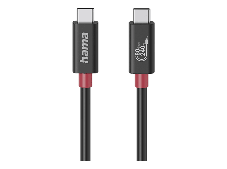 HAMA 200799 USB-C-Kabel, 1.0m Schwarz