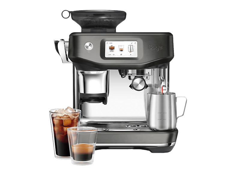 SAGE the Barista Touch™ Impress Cold Brew Espressomaschine Schwarzer Edelstahl
