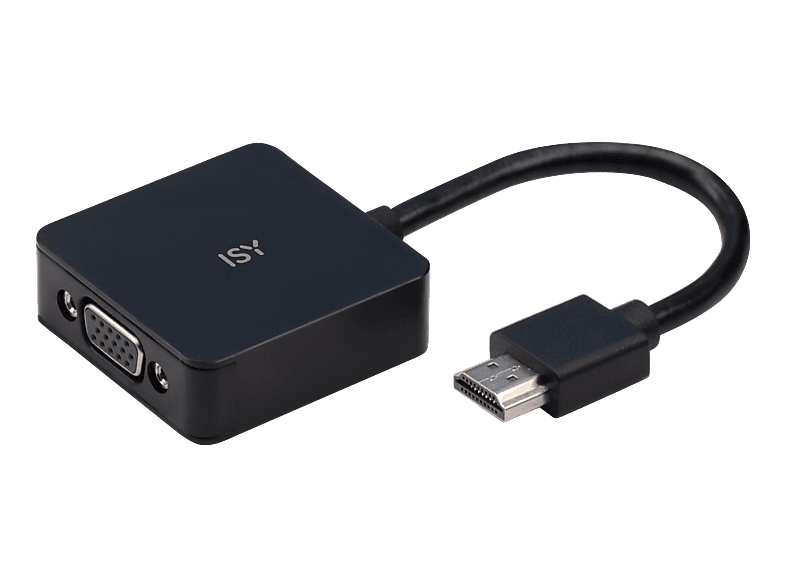 ISY IAD-1007-1, HDMI‑auf‑VGA‑Adapter mit Audio, 15 cm