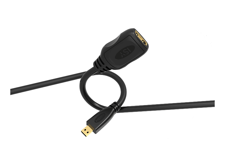 ISY IHD-9058-1, Micro‑HDMI auf HDMI Adapterkabel 0.15m