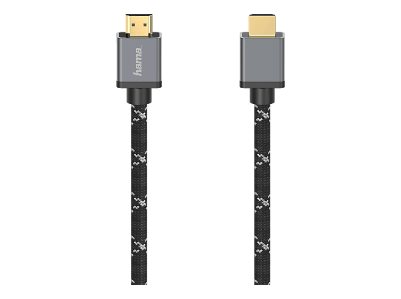 HAMA 205240 UHS HDMI 8K M/M 3M - HDMI-Kabel (Grau/Schwarz)