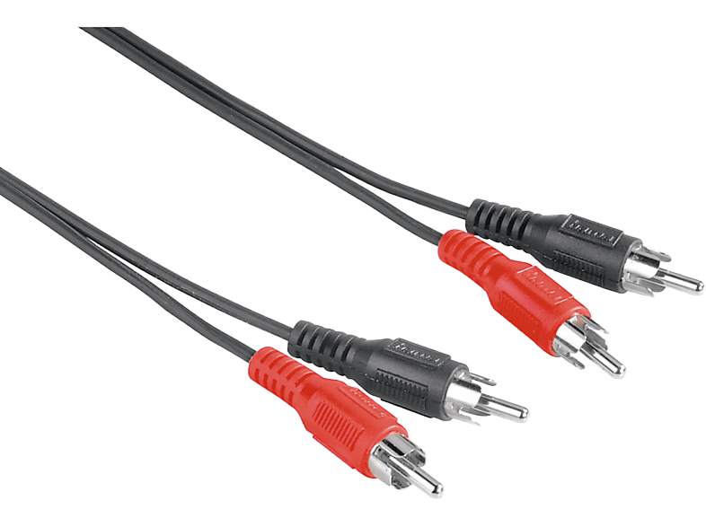 HAMA 205087 RCA 2XM/2XM 5M - Cinch-Kabel (Schwarz)
