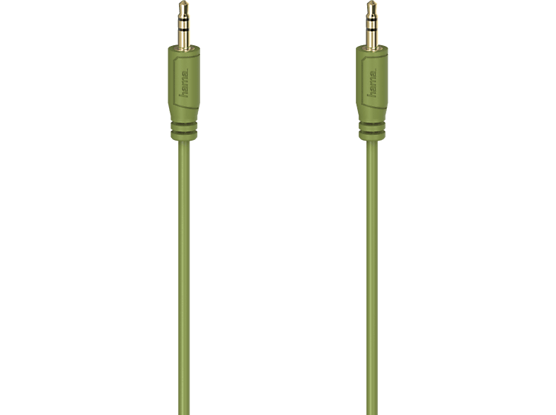 HAMA FLEXI-SLIM CABLE AUX3 M/M 0.75M - Audio-Kabel (Grün)