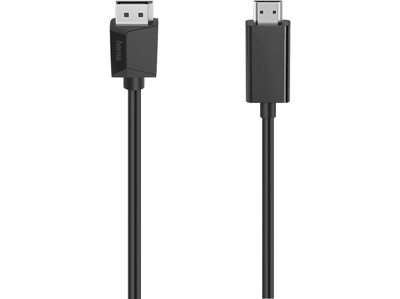 HAMA 205144 DPP/HDMI M/M 1.5M - DisplayPort/HDMI-Kabel (Schwarz)