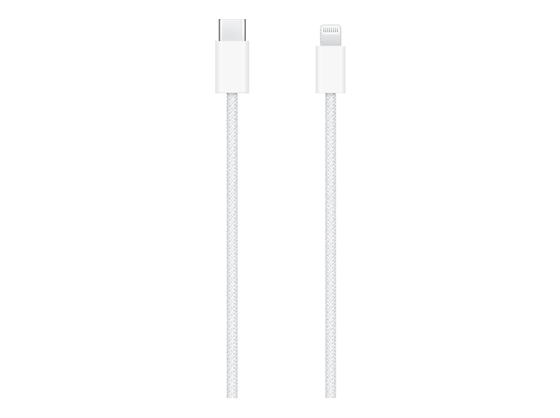 APPLE USB‑C auf Lightning Kabel - USB-C Kabel, Ohne Tablet (Weiss)