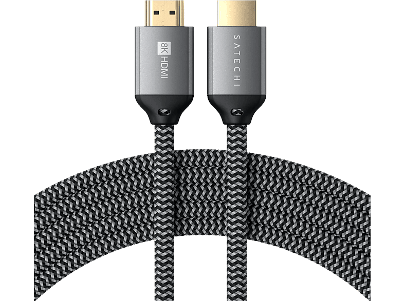 SATECHI ST-8KHC2MM - HDMI-Kabel, 2 m, Grau