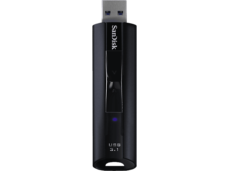 SANDISK Extreme PRO® - USB-Stick (128 GB, Schwarz)
