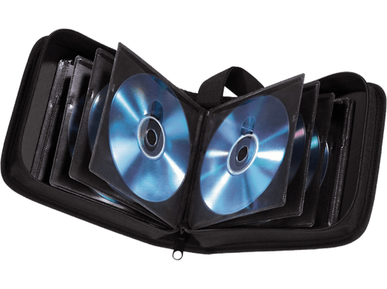 HAMA 11615 CD/DVD WALLET 32 BLACK - CD-/DVD-/Blu-ray-Tasche (Schwarz)