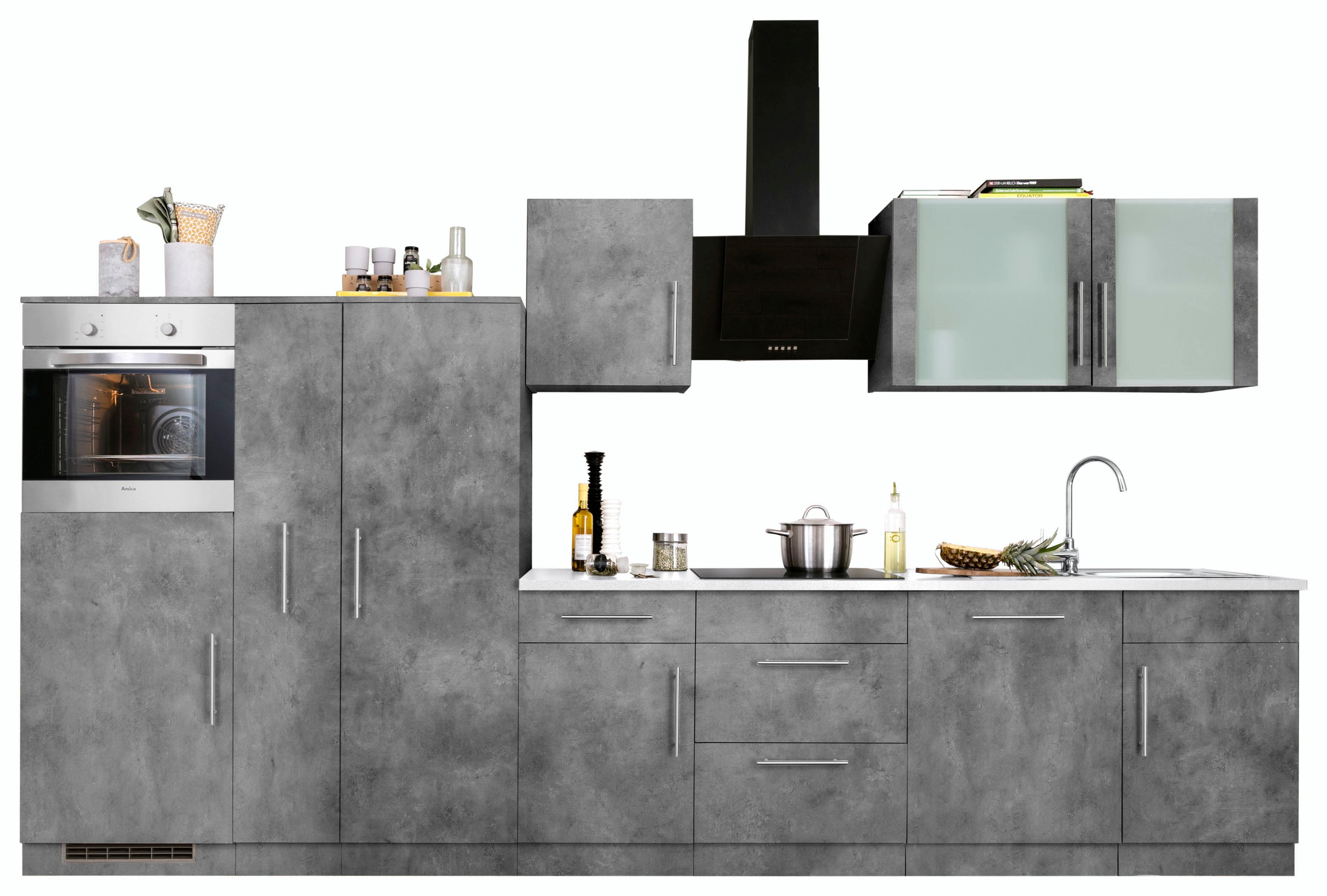 wiho Küchen Küchenzeile »Cali«, ohne E-Geräte, Breite 360 cm