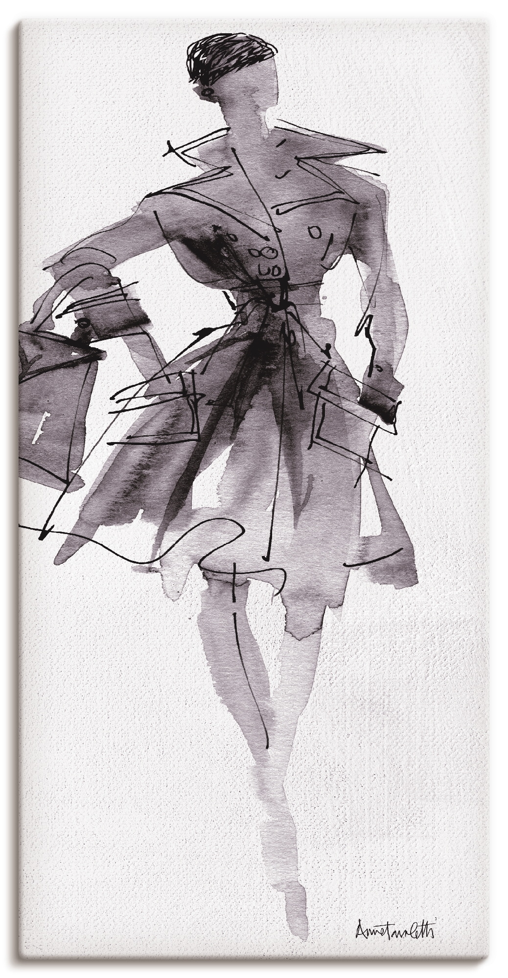 Artland Wandbild »Mode Skizzenbuch VII«, Mode, (1 St.), als Alubild, Leinwandbild, Wandaufkleber oder Poster in versch. Grössen