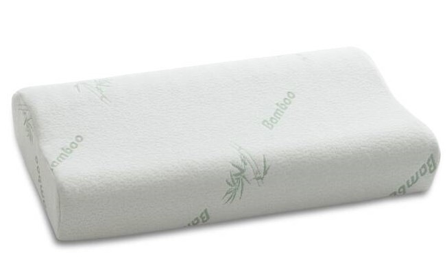 billerbeck EDITION Nackenstützkissen »Nackenstützkissen, Billerbeck, »Vita Bamboo««, Füllung: 100% Polyurethan (PU), Visko-Schaumkern, Bezug: Doppelgewirke mit Bambusanteil, 60% Polyester, 40% Viskose (Bambus), (1 St.)