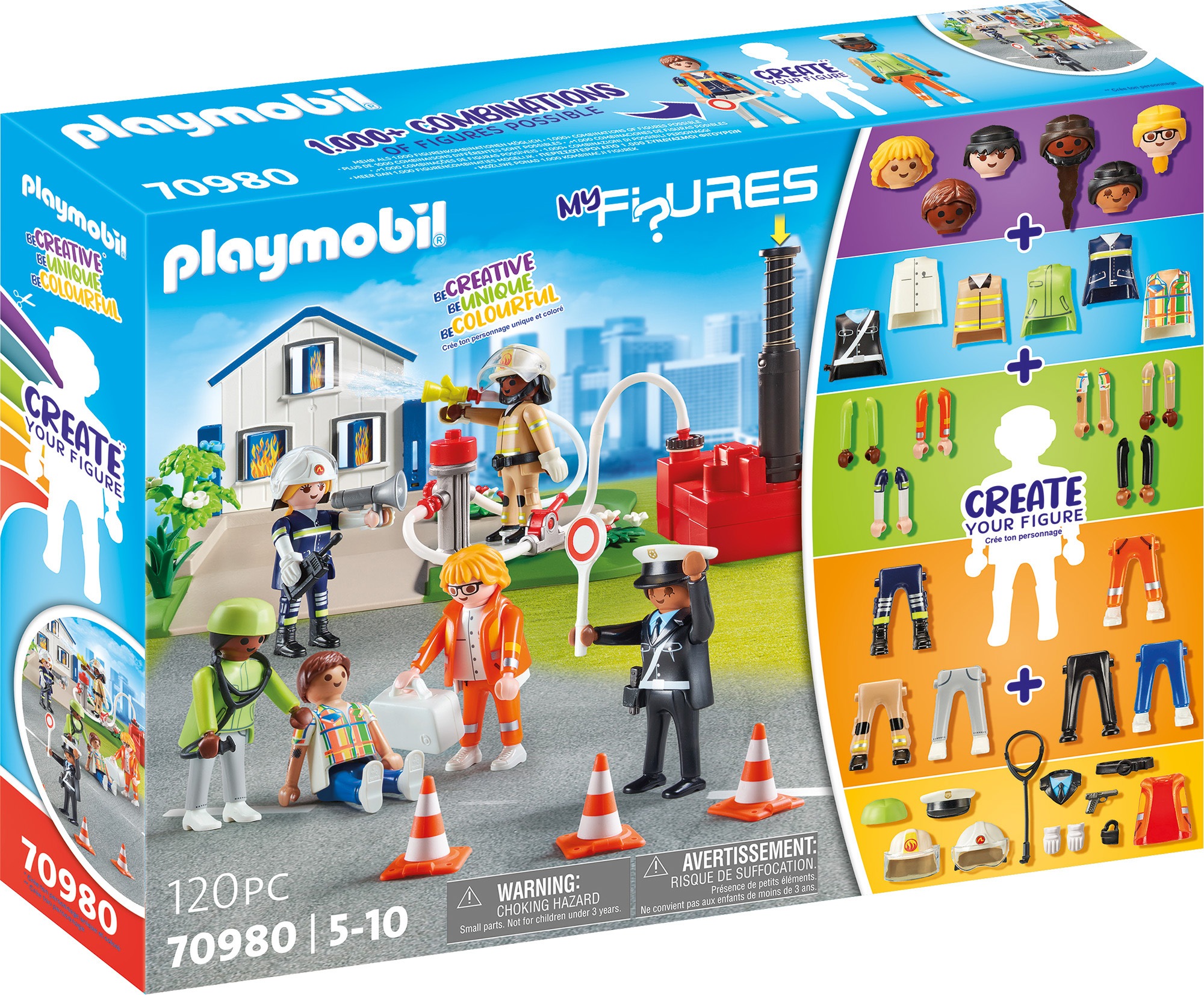 Playmobil® Konstruktions-Spielset »My Figures: Rescue Mission(70980), My Figures«, (120 St.), Made in Europe