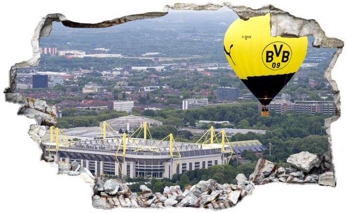 Wall-Art Wandtattoo »3D Fussball BVB Heissluftballon«, (1 St.)