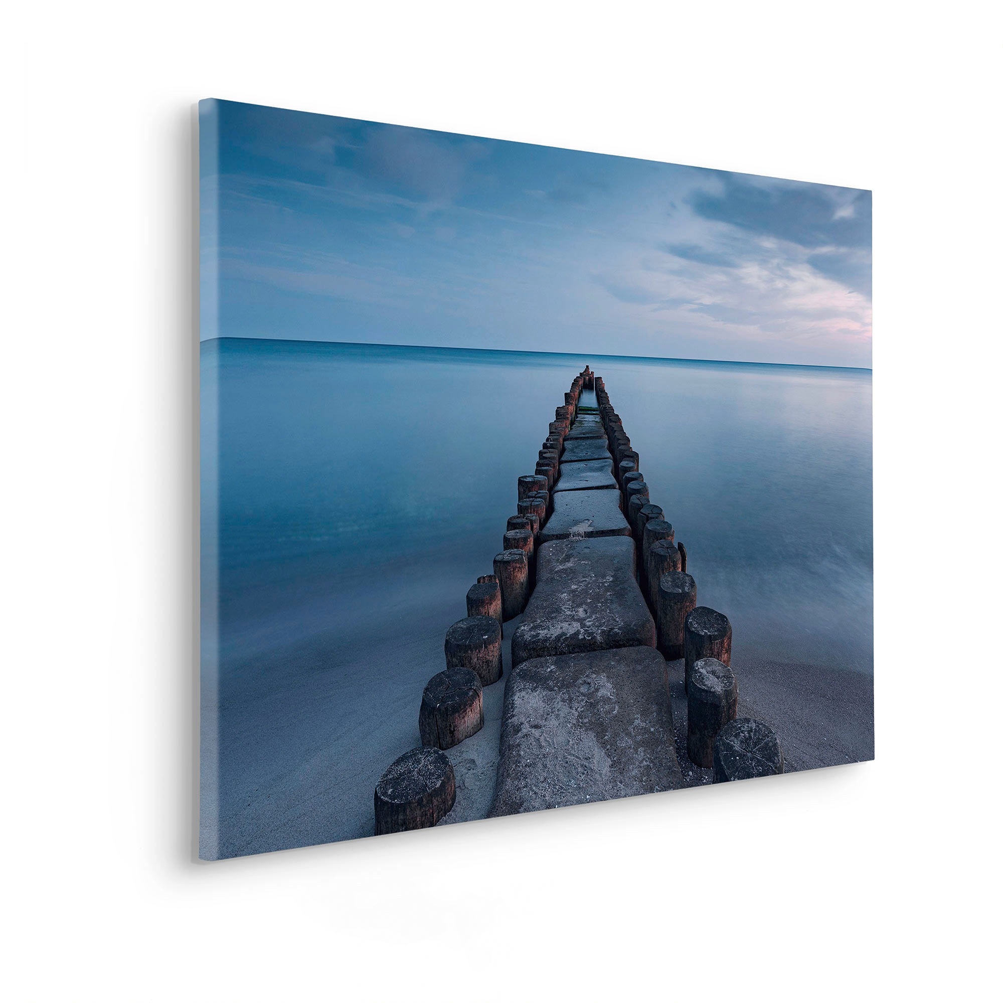 Komar Leinwandbild »Keilrahmenbild - Ostseebad - Grösse 90 x 60 cm«, Baum-Blätter-Natur-Berge-Blumen-Foto-Jahreszeiten-Landschaft-Meer-Strand-Palmen, (Packung, 1 St.), Deutsches Qualitätsvlies (155 g/m²)
