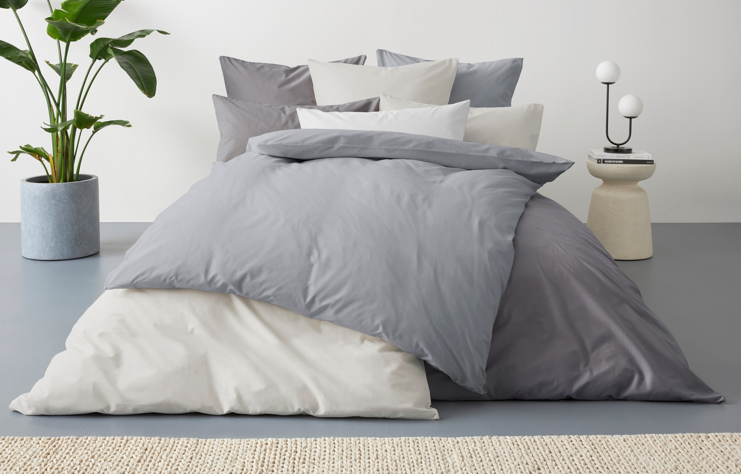 Schlafwelt Bettwäsche »Sari kühlend«, (2 tlg.), aus 100% Baumwolle, Bettwäsche-Set Renforcé Qualität, Bett- und Kopfkissenbezug mit Reissverschluss, Bettwäsche Set unterstützt die Initiative Cotton made in Africa, Made in Green zertifiziert