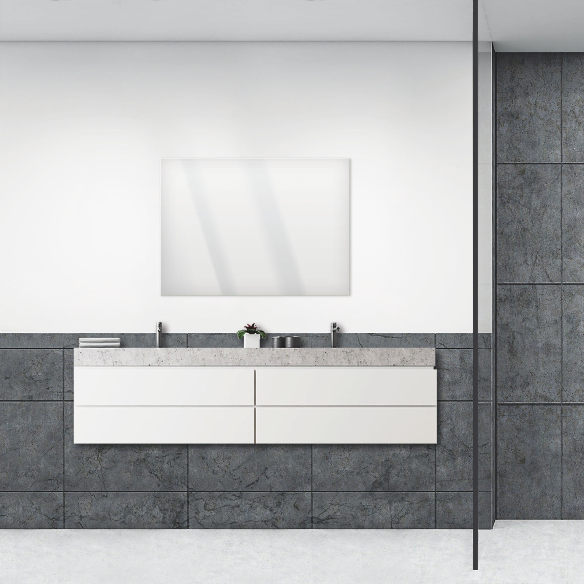 Artland Wandspiegel »Rahmenlos«, - rahmenloser Spiegel/Mirror zum Aufhängen geeignet als Ganzkörperspiegel, Badspiegel/Badezimmerspiegel, Schminkspiegel, Flurspiegel, kleiner Spiegel für Gäste-WC oder Wohnzimmerspiegel, inkl. Aufhänger für die Wand