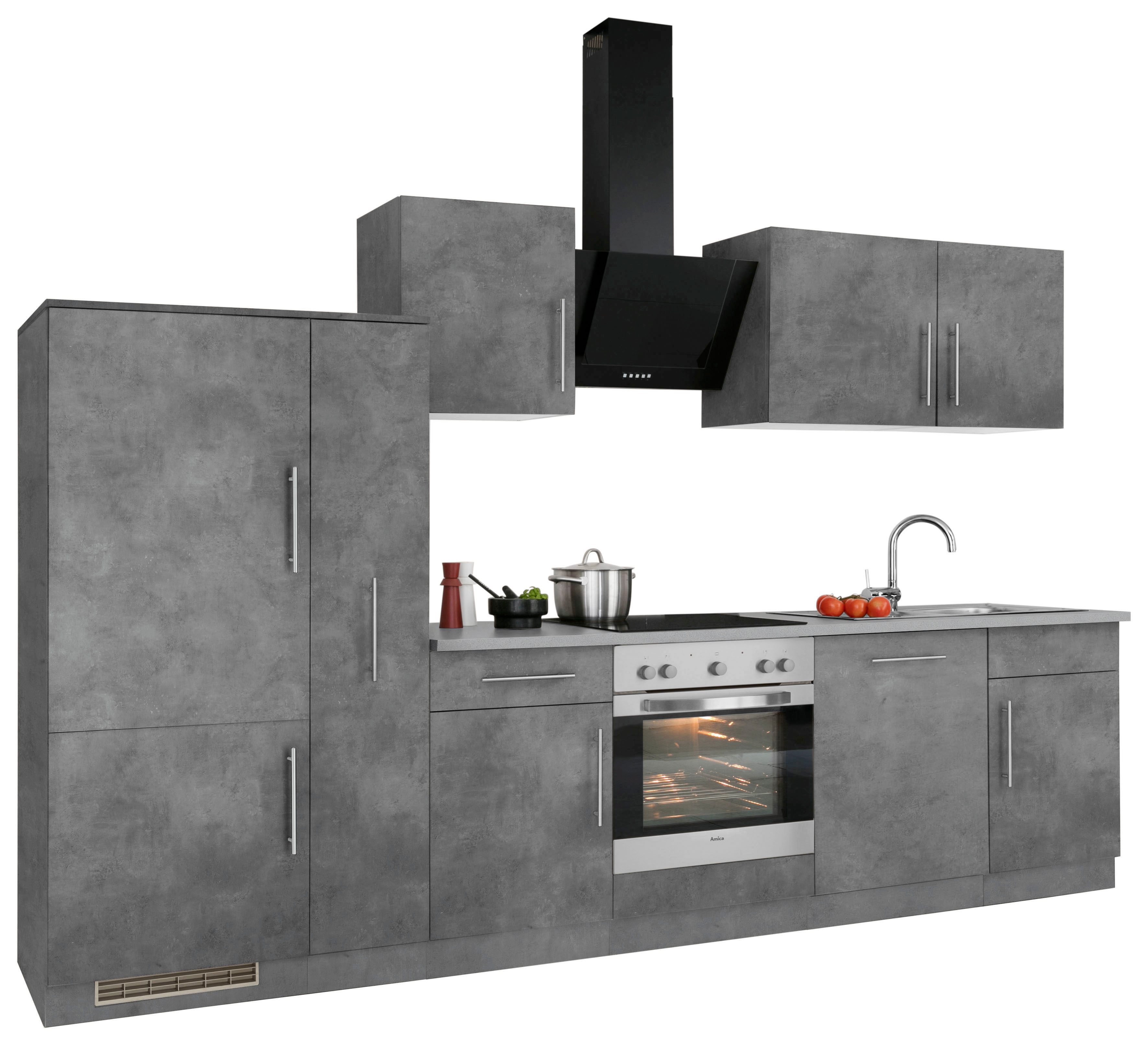 wiho Küchen Küchenzeile »Cali«, ohne E-Geräte, Breite 310 cm
