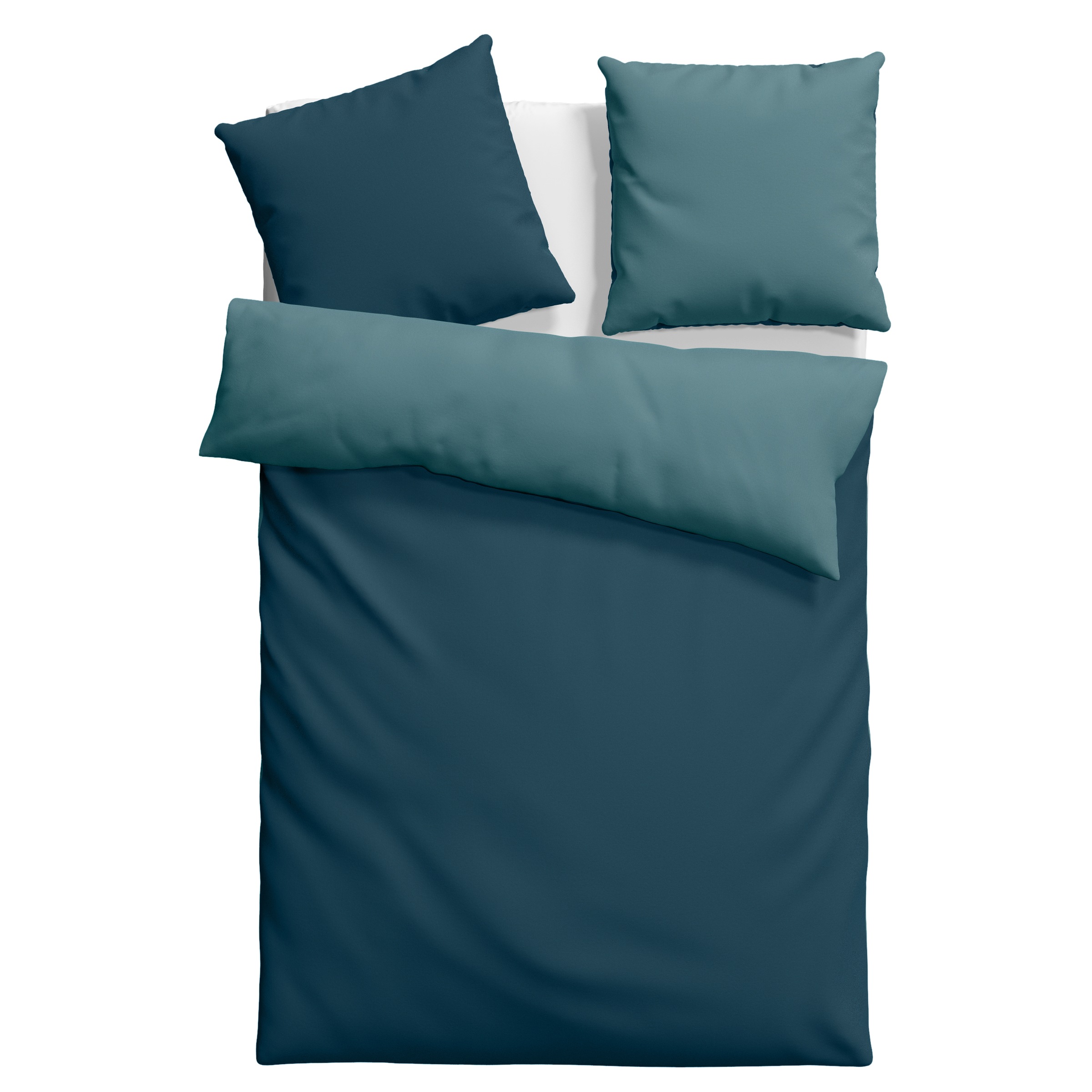 Leonique Wendebettwäsche »Sofia«, (2 tlg.), Satin Qualität aus 100% Baumwolle, Bett- und Kopfkissenbezug mit Reissverschluss, Bettwäsche Set unterstützt die Initiative Cotton made in Africa, Made in Green zertifiziert