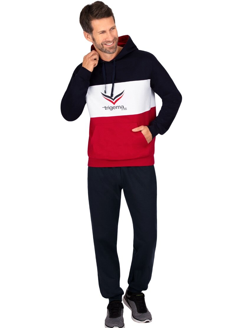 Trigema Sweatshirt »TRIGEMA Jogginganzug mit modischem Kapuzenshirt«