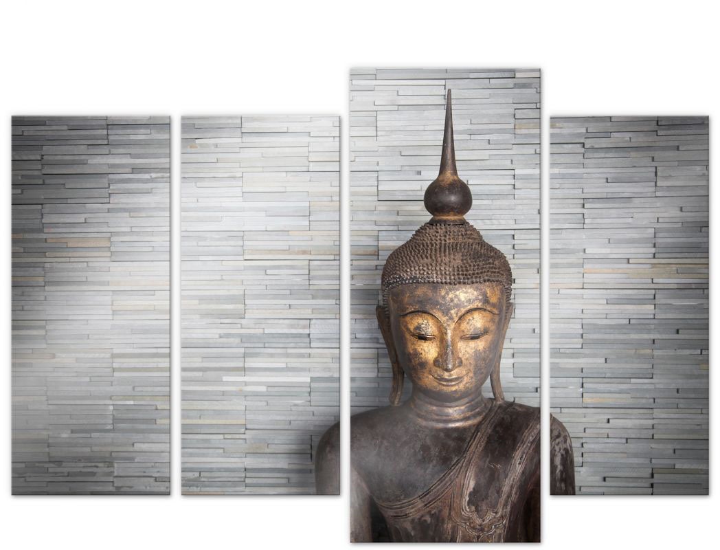 Wall-Art Mehrteilige Bilder »Thailand Buddha Set (4-teilig)«, (Set, 4 St.)