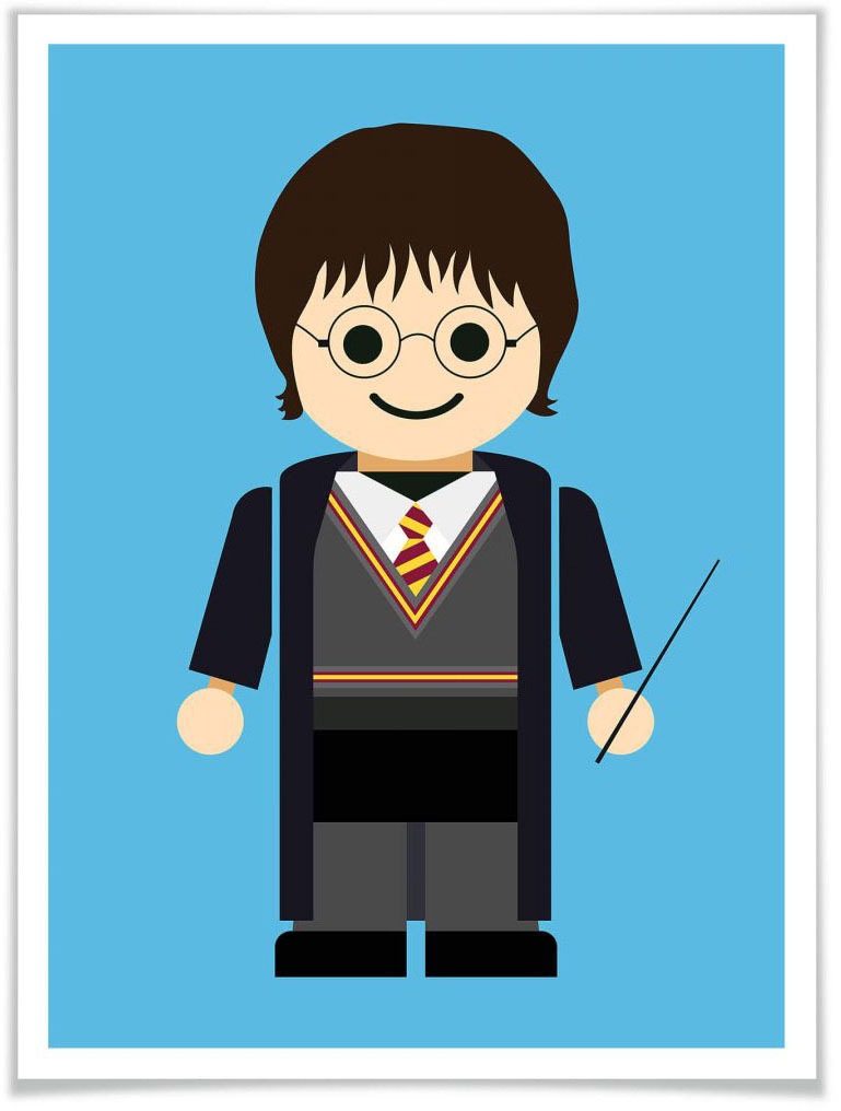 Wall-Art Poster »Playmobil Harry Potter Spielzeug«, Kinder, (1 St.), Poster, Wandbild, Bild, Wandposter