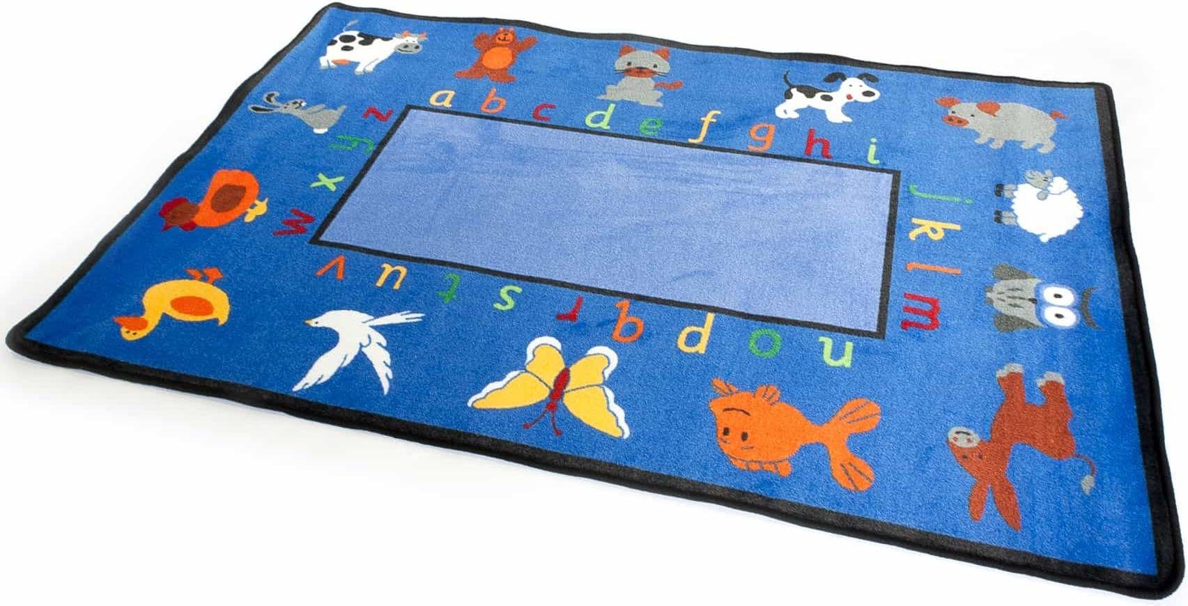 Primaflor-Ideen in Textil Kinderteppich »BILDER & BUCHSTABEN«, rechteckig, Spiel- und Lernteppich, Alphabet lernen, Kinderzimmer