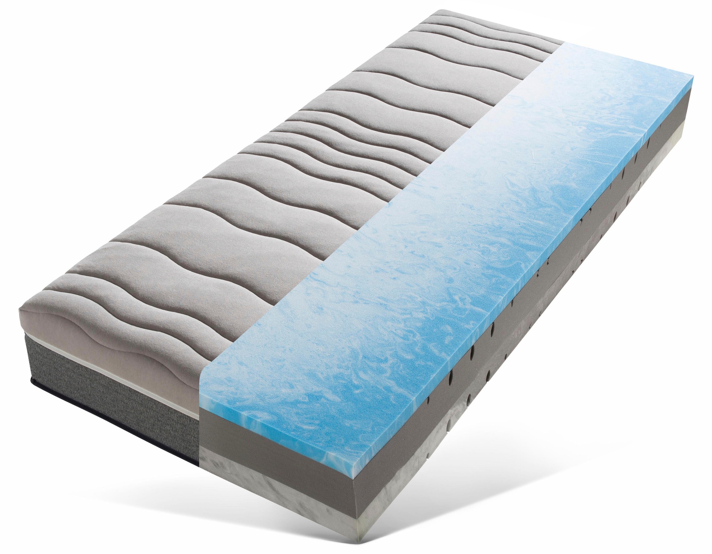 Paul-Paula Komfortschaummatratze »One Fits All Matratze: Die Matratze für alle!«, 25 cm cm hoch, Raumgewicht: 35 kg/m³, (1 St.), Wendematratze mit zwei unterschiedlich festen Liegeseiten