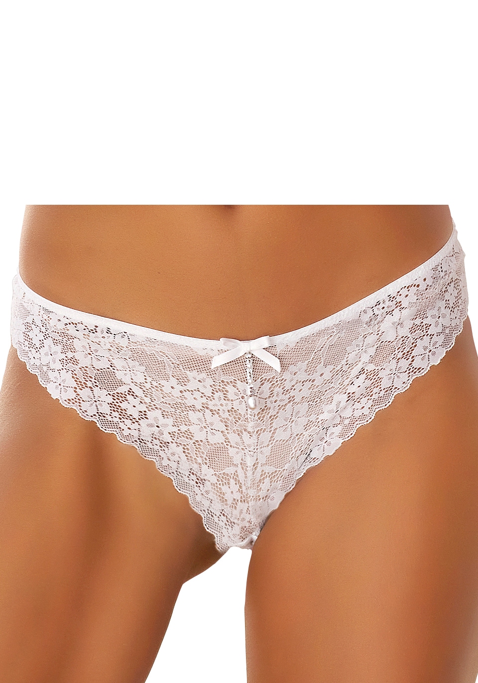 LASCANA String, rundherum aus floraler Spitze, Dessous
