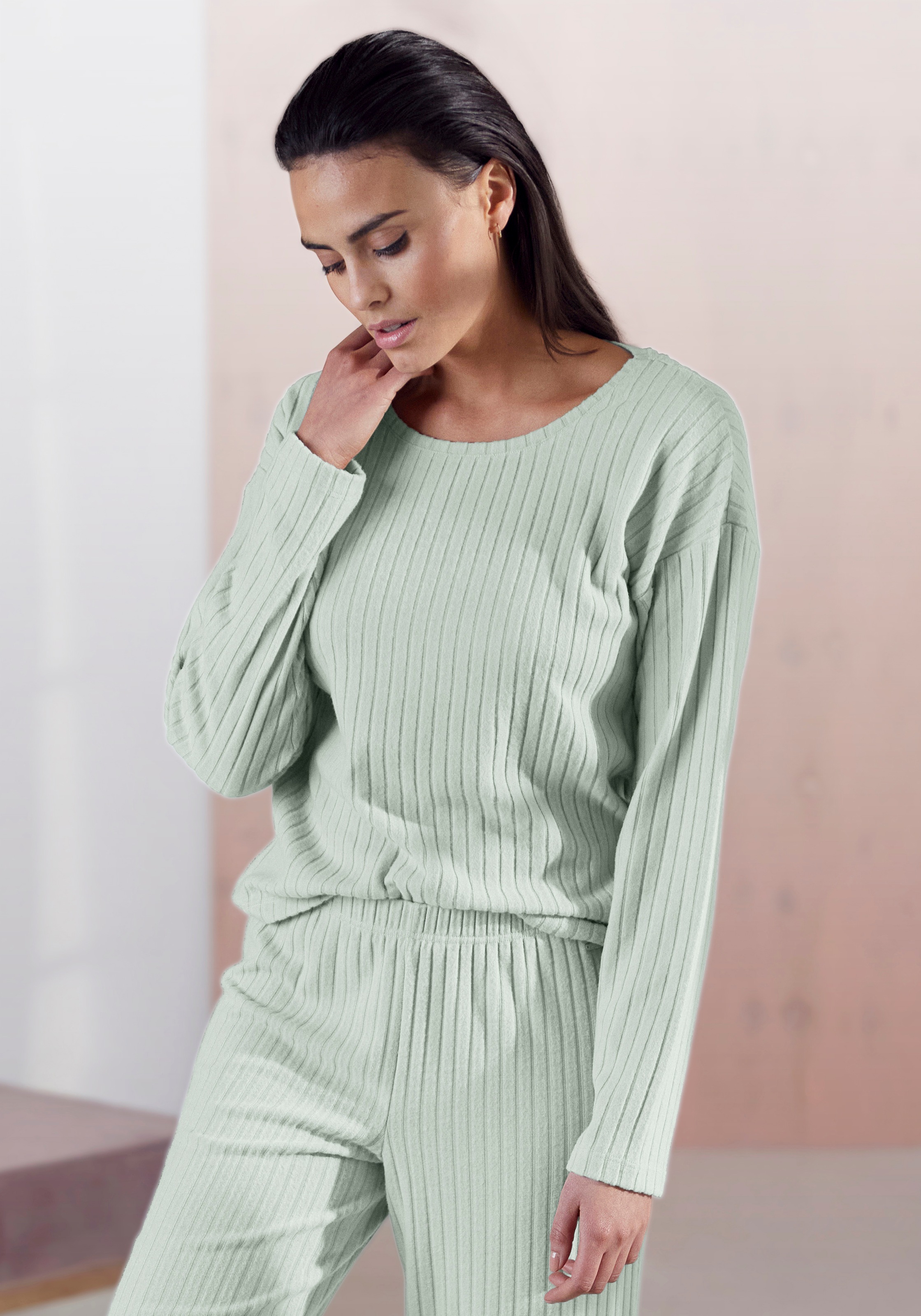 s.Oliver Longsleeve, aus nachhaltigem Rippstrick