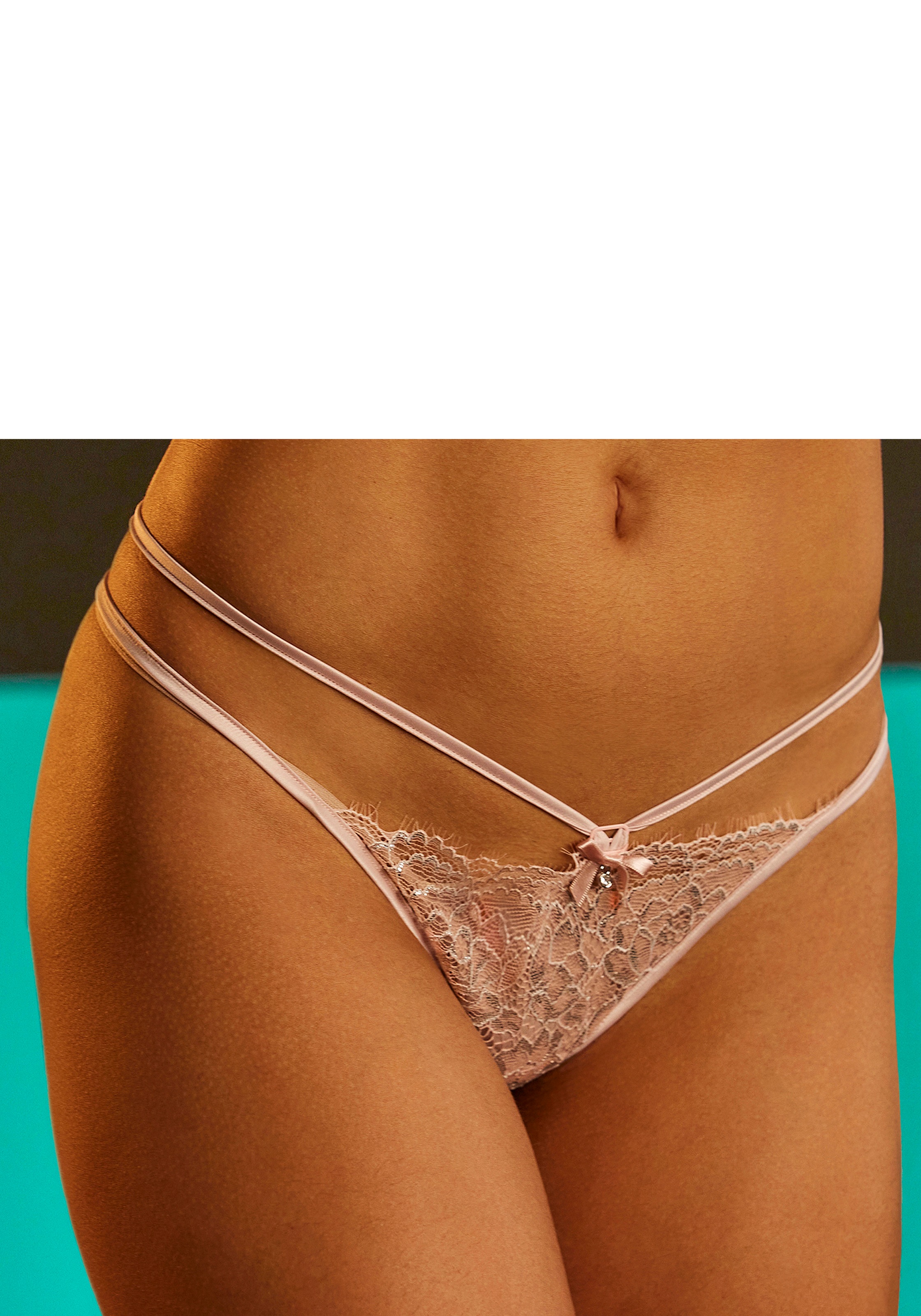 LASCANA String »Rafaella«, mit feinen Glitzerdetails