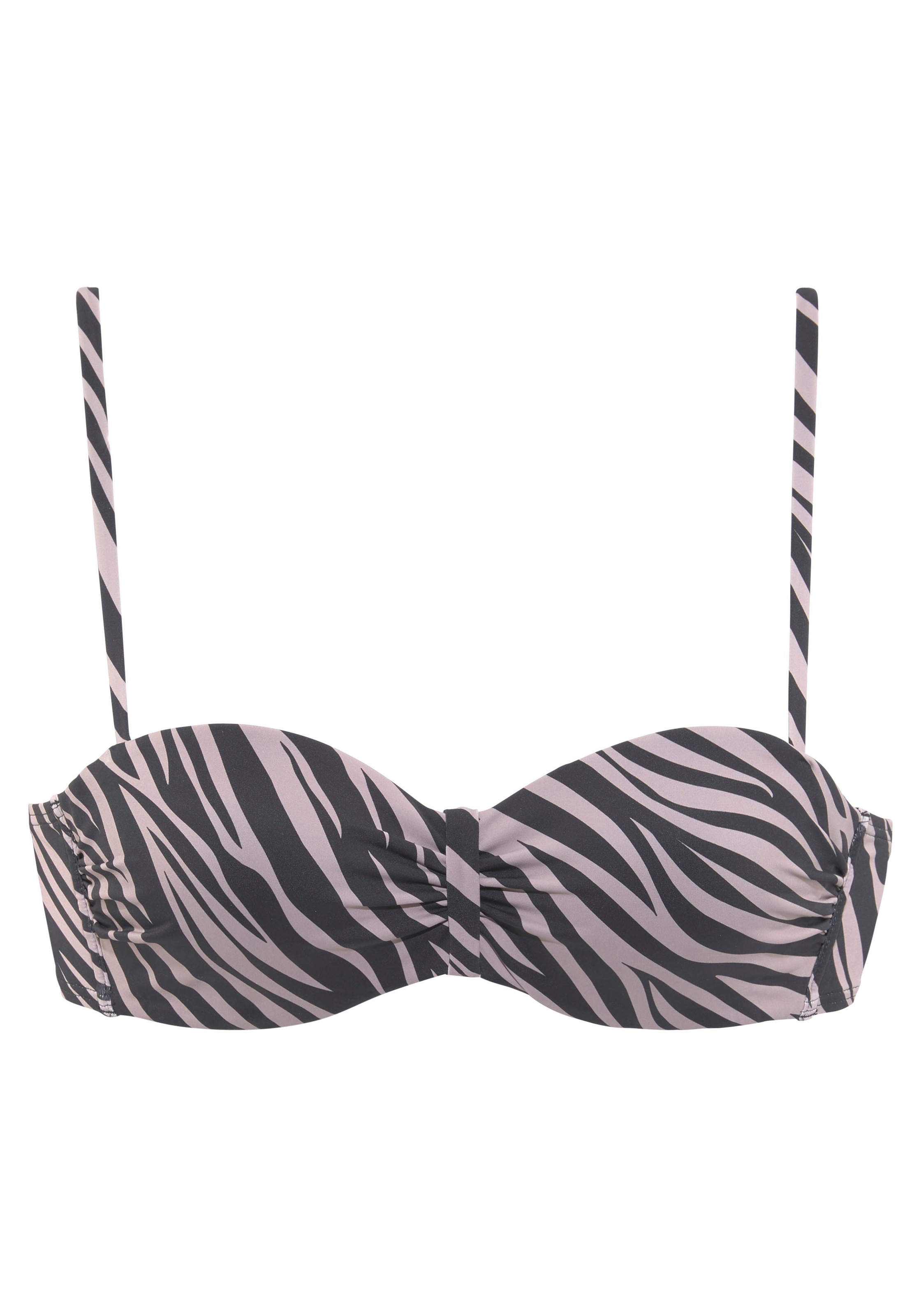 LASCANA Bügel-Bandeau-Bikini-Top »Kaa«, mit Animal-Design