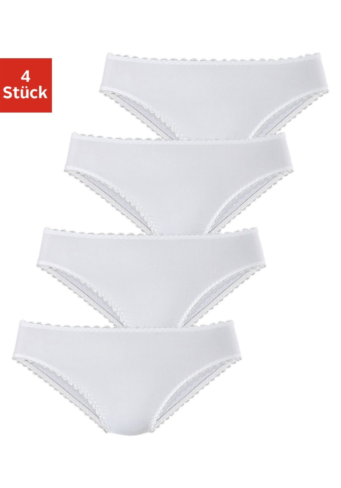 petite fleur Jazz-Pants Slips, (Packung, 4 St.), aus weicher Microfaser