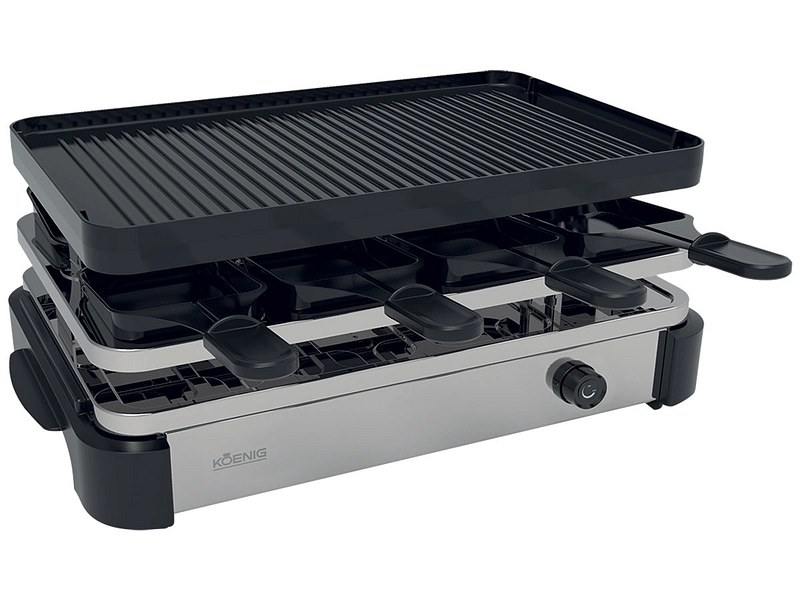 Apparecchio per raclette elettrico KOENIG 8 persone Gril Pro