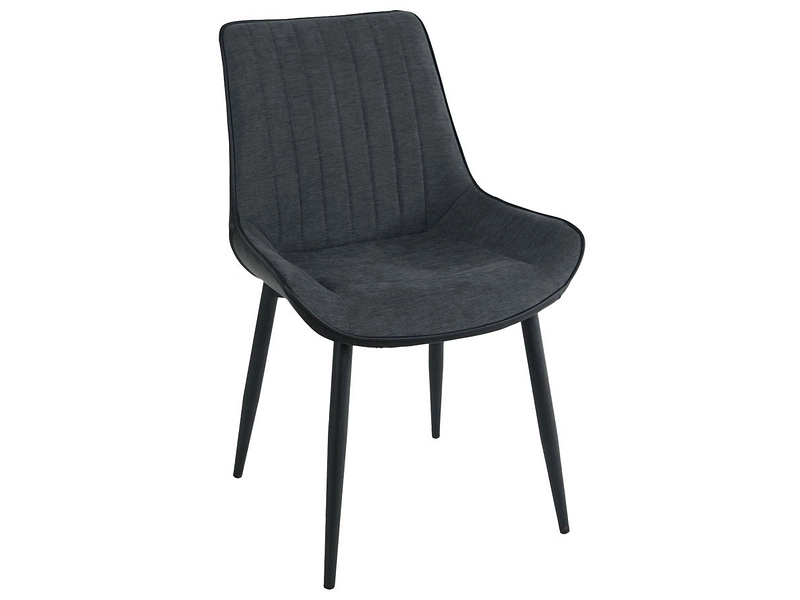Stuhl ST-MORITZ Stoff schwarz