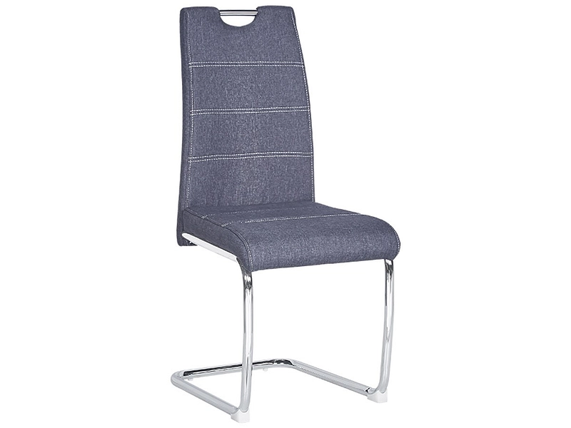 Stuhl FLORI Stoff grau