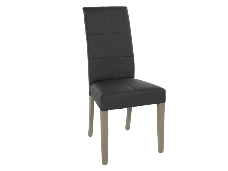 Stuhl STAY Synthetisches Leder grau