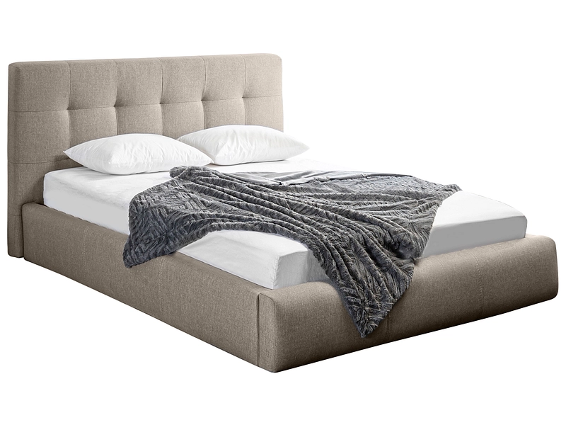 Bett NORA 160x200cm stoff beige