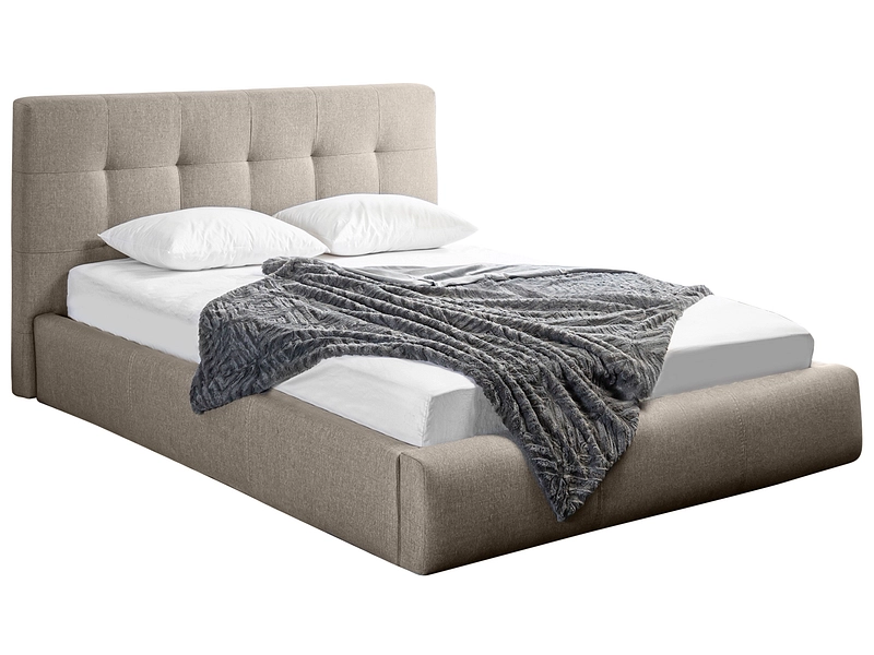 Bett NORA 180x200cm stoff beige
