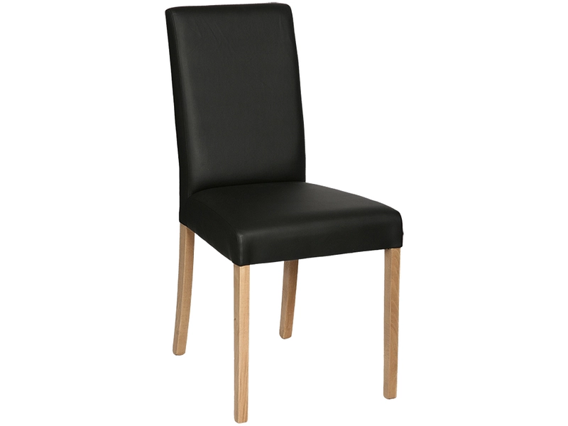 Stuhl LANA Synthetisches Leder schwarz