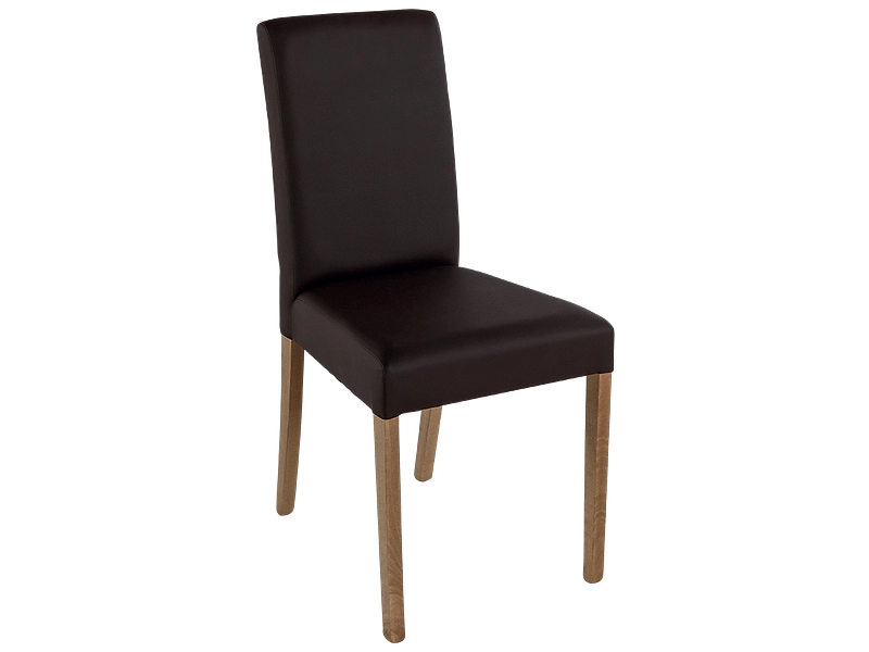 Stuhl LANA Synthetisches Leder rotbraun