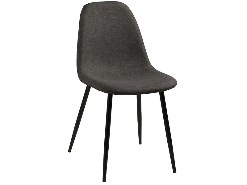 Stuhl WILMA Stoff dunkelgrau