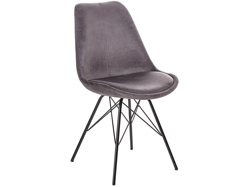 Stuhl ERIS Samt anthrazit