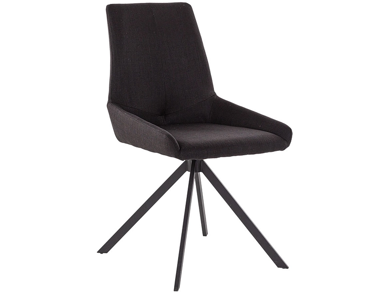 Stuhl SNAPP Stoff schwarz